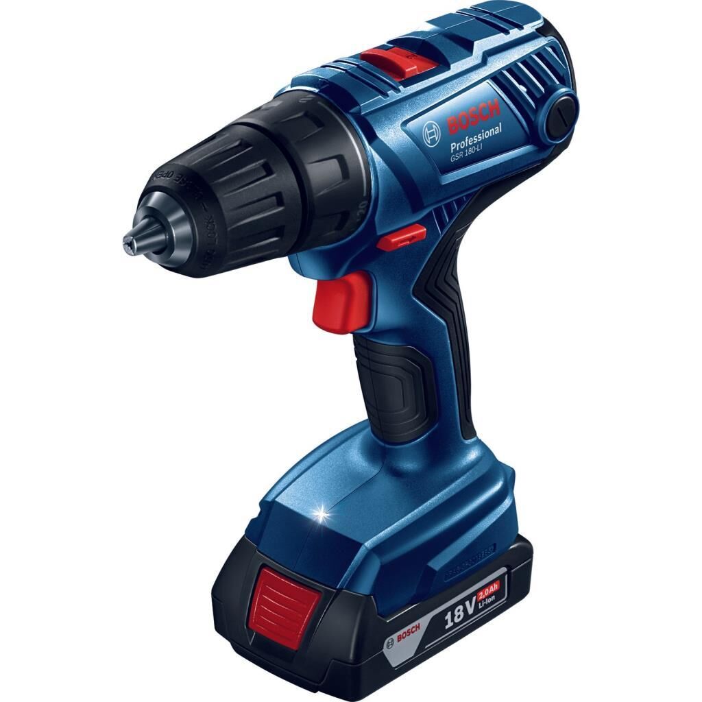 Bosch GSR 180-LI 18V 2Ah Çift Akülü Delme Vidalama