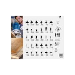 Bosch Freze Seti 30 Parça Karışık 8mm Pro