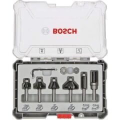 Bosch Freze Seti 6 Parça Düz 8mm Pro