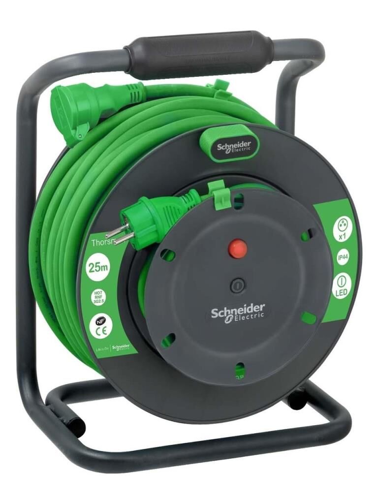 THORSMAN UZATMALI TİP FRANSIZ STANDARTLI KABLO MAKARASI IP44  3X2,5MM 25 MT