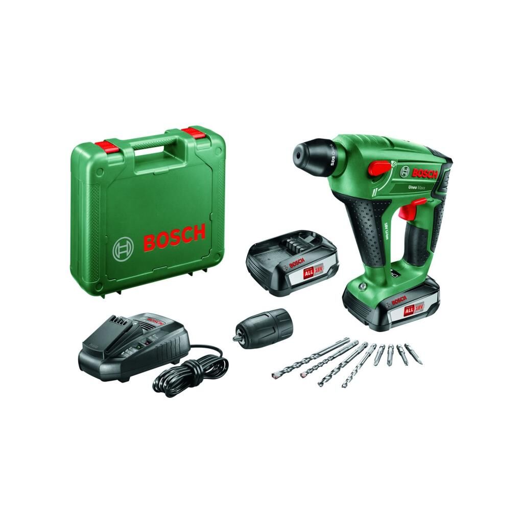 Bosch Uneo Maxx18V 2,5Ah Kırıcı Delici Çift Akülü 0603952327