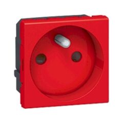 Legrand Armada Kırmızı Antimikrobiyel Fransız Standardı Topraklı Priz-Ups 2P+T 2M | 077118