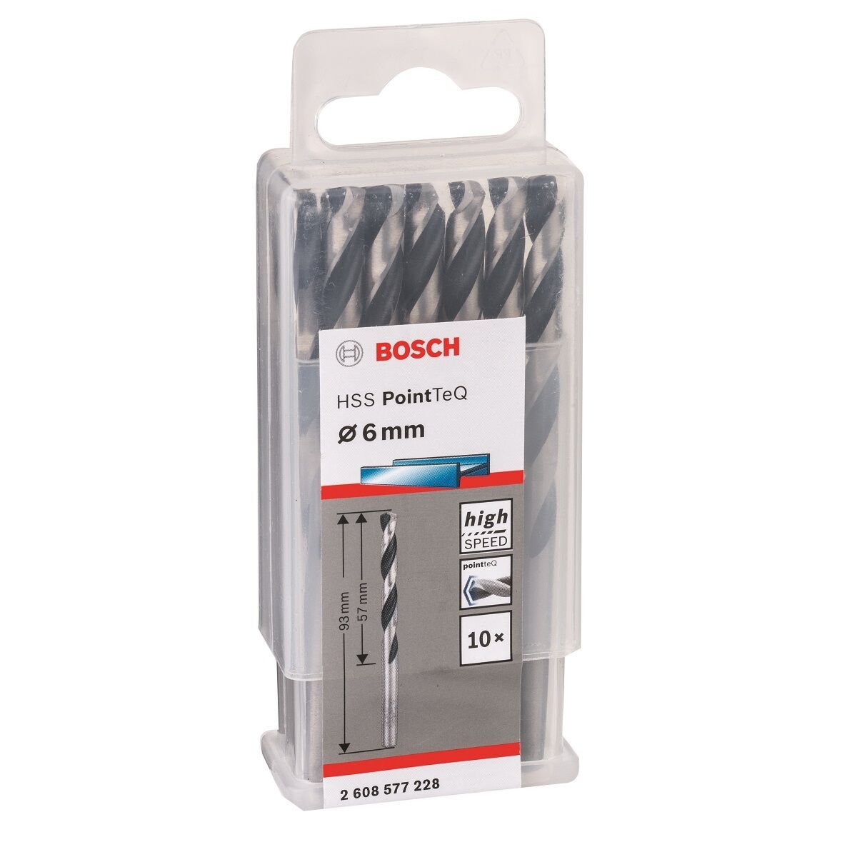 BOSCH HSS POİNTEQ METAL MATKAP UCU 6,0MM 10'LU 2608577228
