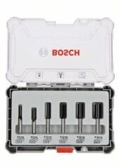 Bosch Pro Freze Seti 6 'lı Düz 6 mm şaftlı