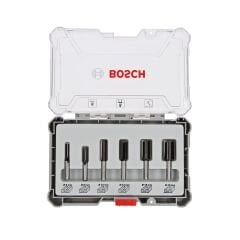 Bosch Pro Freze Seti 6 'lı Düz 6 mm şaftlı
