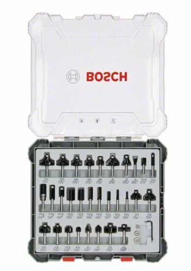Bosch Pro Freze Seti 30 'lu Karışık 6mm şaftlı