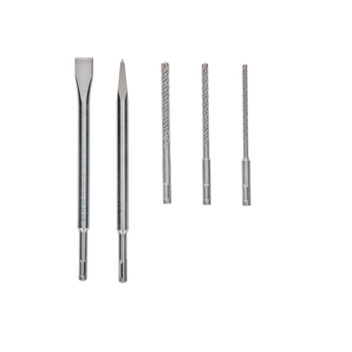 Bosch 5 Parça SDS-Plus Uç ve Keski Seti