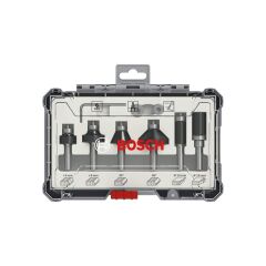 Bosch Freze Seti 6 Parça Düz 8mm Pro