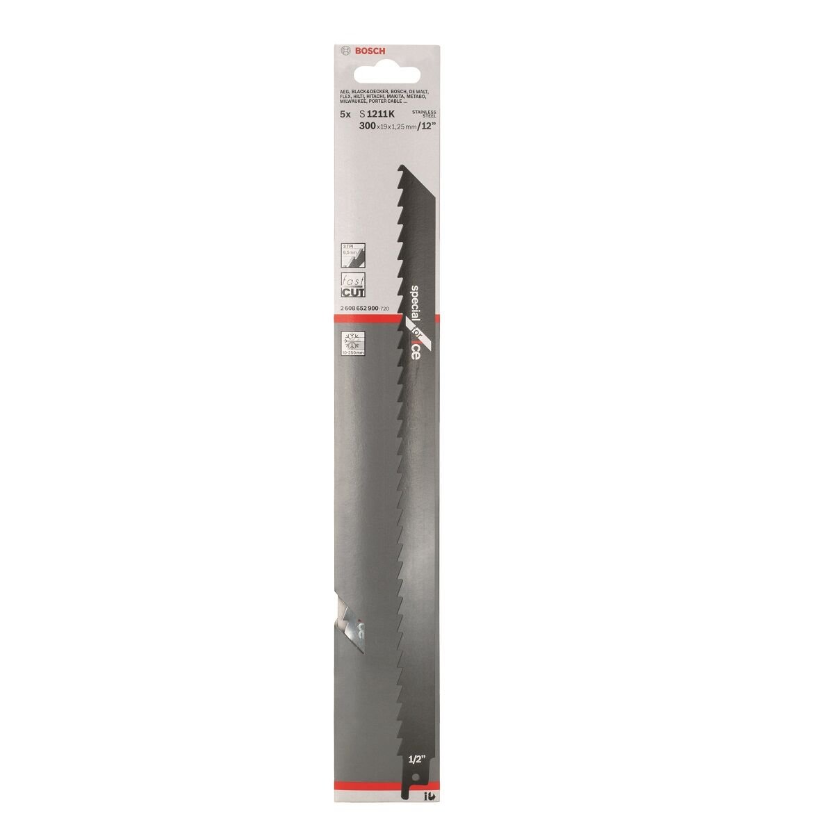 Bosch - Special Serisi Donmuş Malzemeler ve Kemik Kesme için Panter Testere Bıçağı S 1211 K - 5'li 2608652900