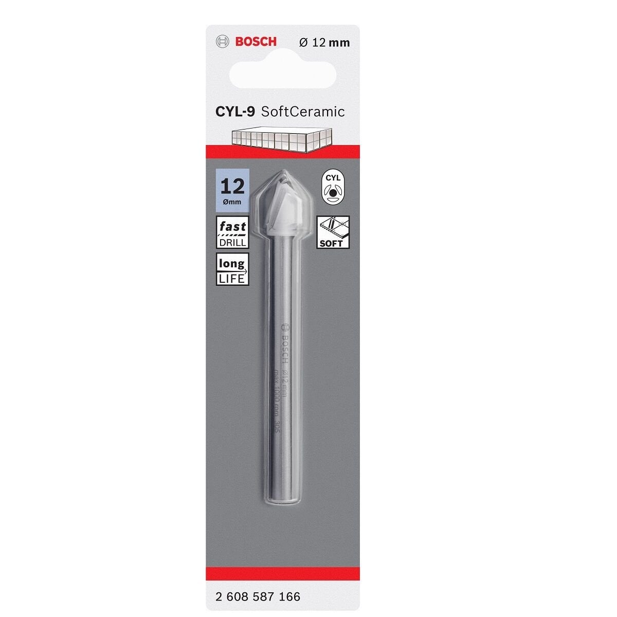 Bosch CYL-9 SoftSeramik Fayans Delme Ucu 12x90 mm 2608587166