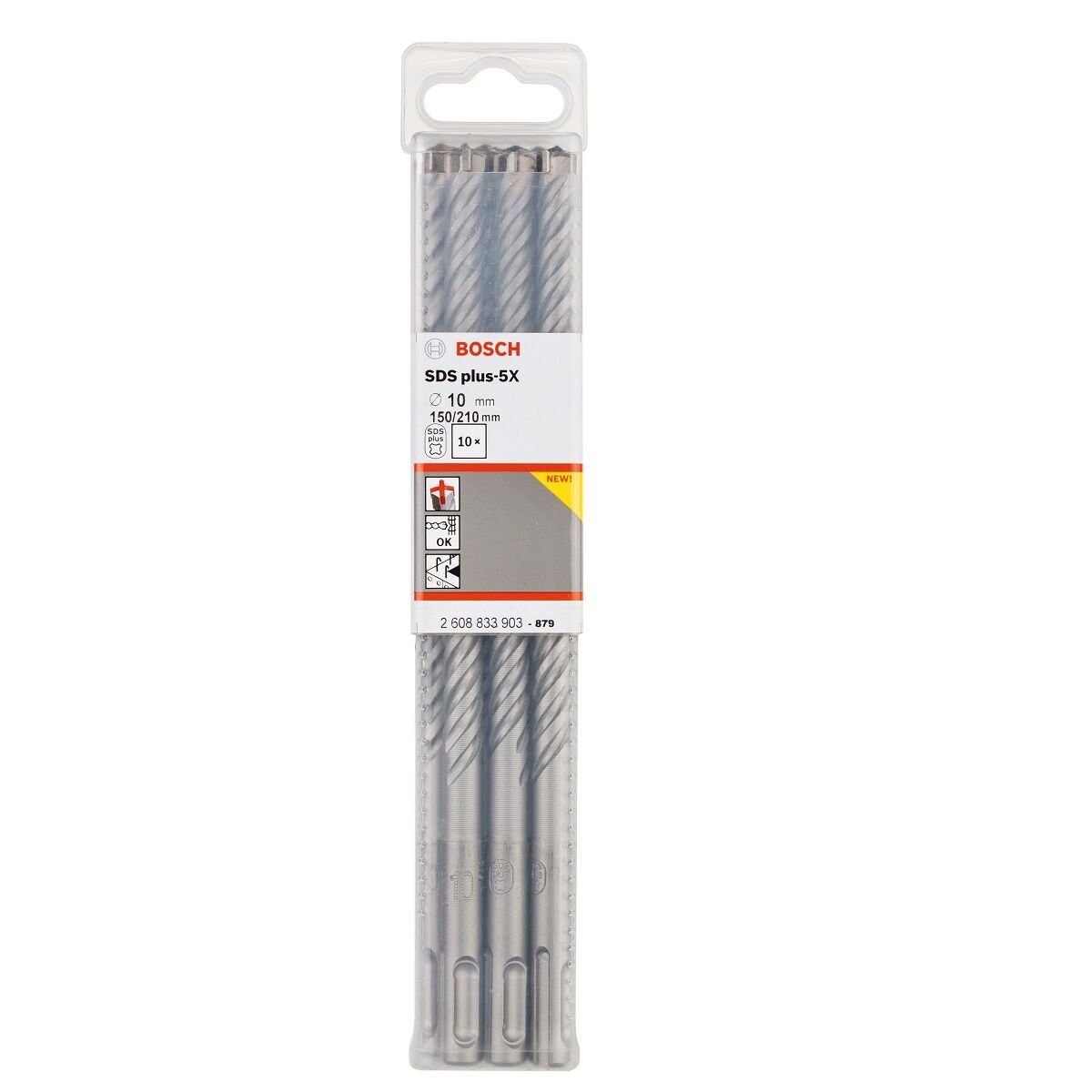 BOSCH SDS PLUS 5X K-DELİCİ UCU 10*210MM 10'LU 2608833903