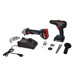 BOSCH GWS 180-LI + GSR 18V-50 AKÜLÜ AVUÇ TAŞLAMA - DELME VİDALAMA MAKİNESİ (1x2.0;1x5.0Ah) 0615990M47