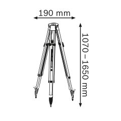 BOSCH BT 170 HD PROFESSİONAL TRİPOD 0601091B00