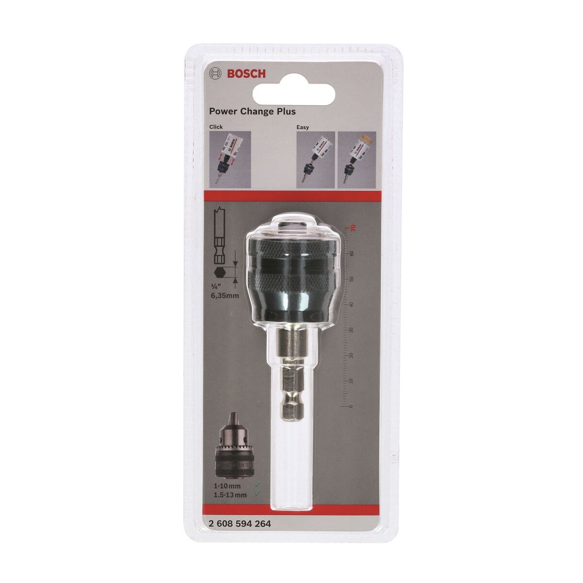 Bosch - Power Change Plus Adaptör 70 mm ve Ø 8.7 mm Şaft Girişli 2608594264