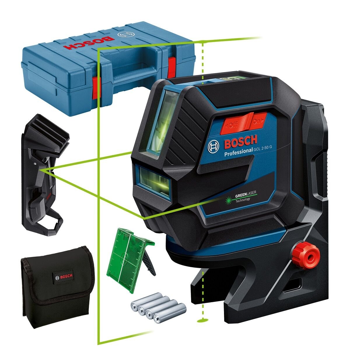 BOSCH GCL 2-50 G + RM 10 HİZALAMA LAZERİ 0601066M02