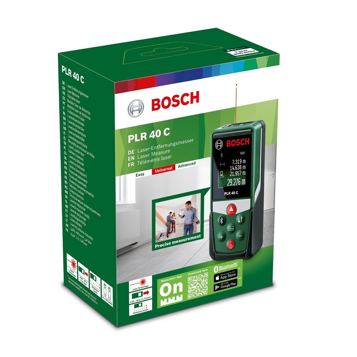 BOSCH PLR 40 C LAZERLİ UZAKLIK ÖLÇER 0603672300