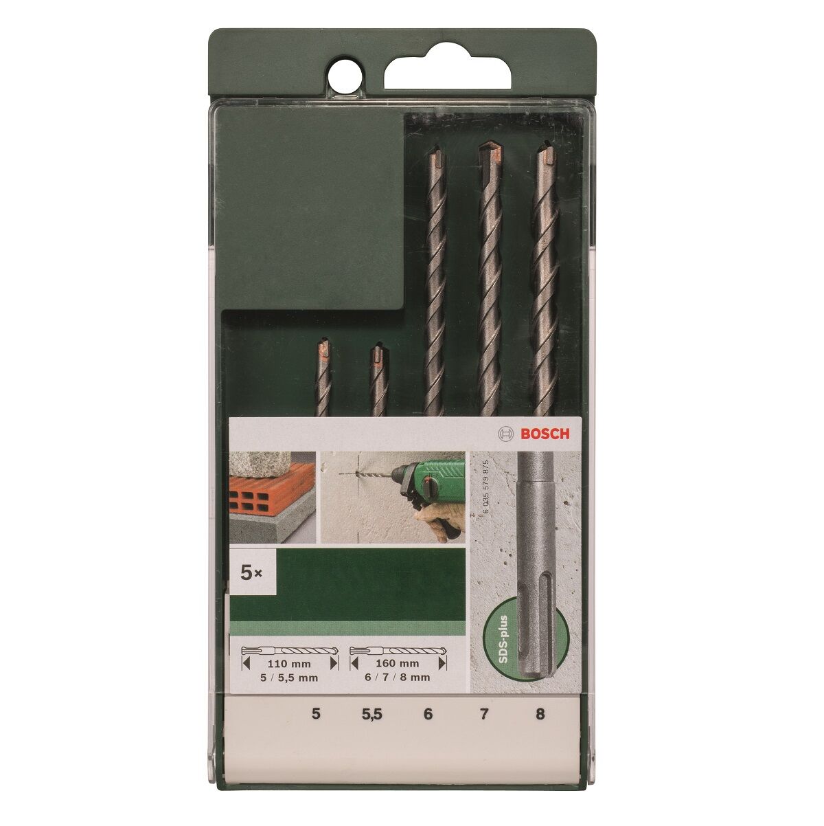 Bosch DIY SDS-Plus Kırıcı Delici Uç 5'li Set 2609255542