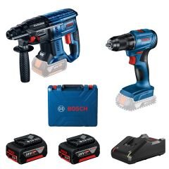 BOSCH AKÜLÜ KIRICI DELİCİ SET GBH 180-LI + GSR 185-LI KARTON KUTU 0615990N20