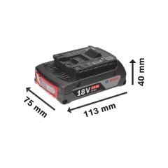 BOSCH EL ALETİ AKÜ Lİ-LON 18V 2,0AH SD ECP+CLI 2607336906