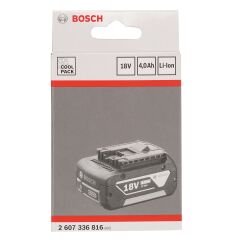 BOSCH EL ALETİ AKÜ Li-ION 18V 4,0AH 2607336816
