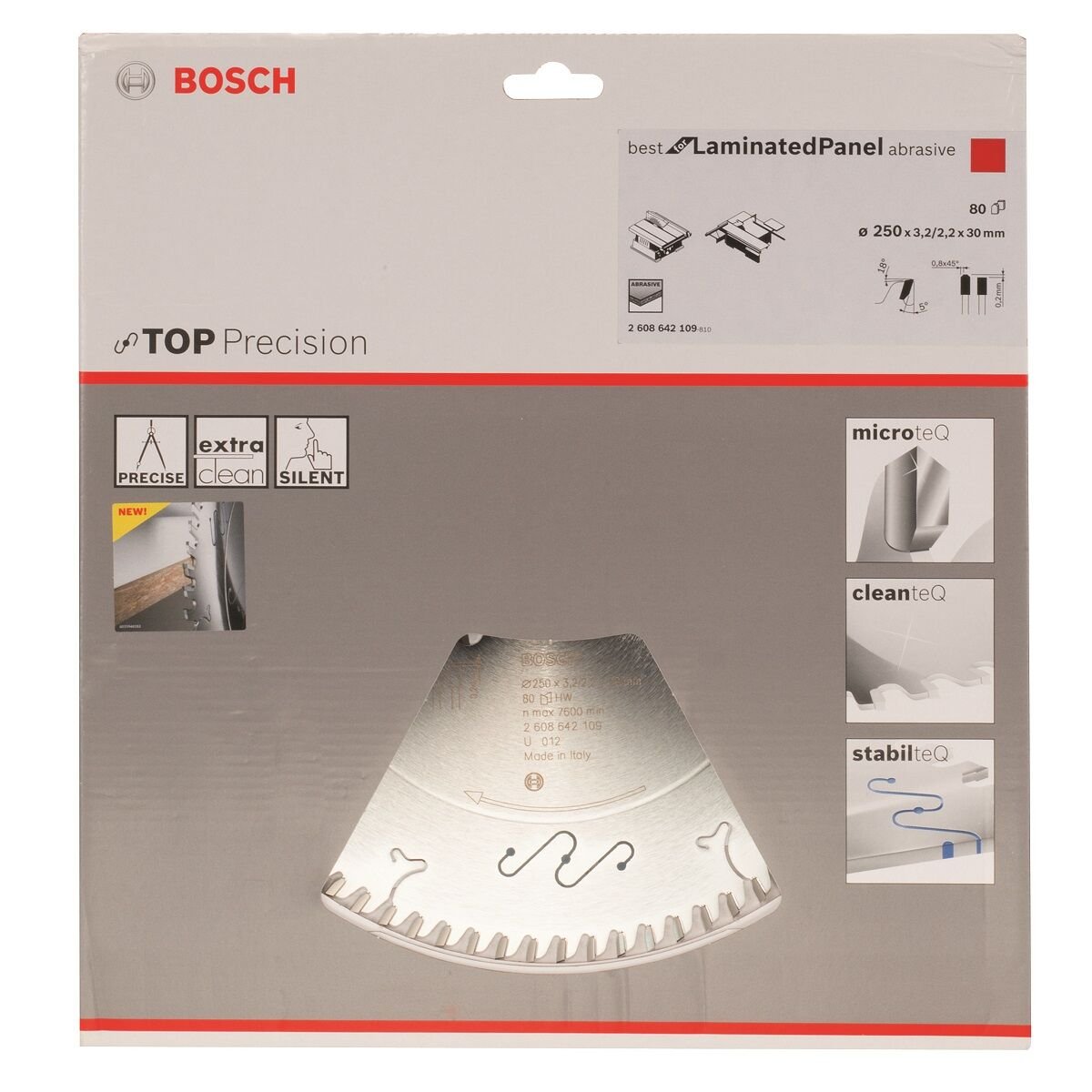BOSCH BLP DAİRE TEST. BIÇ. 250*30 MM 80 D T 2608642109
