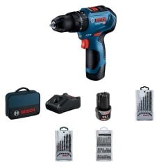 Bosch Professional GSB 12V-30 +39 parça vidalama seti Akülü Darbeli Delme Vidalama Makinesi 06019G9101