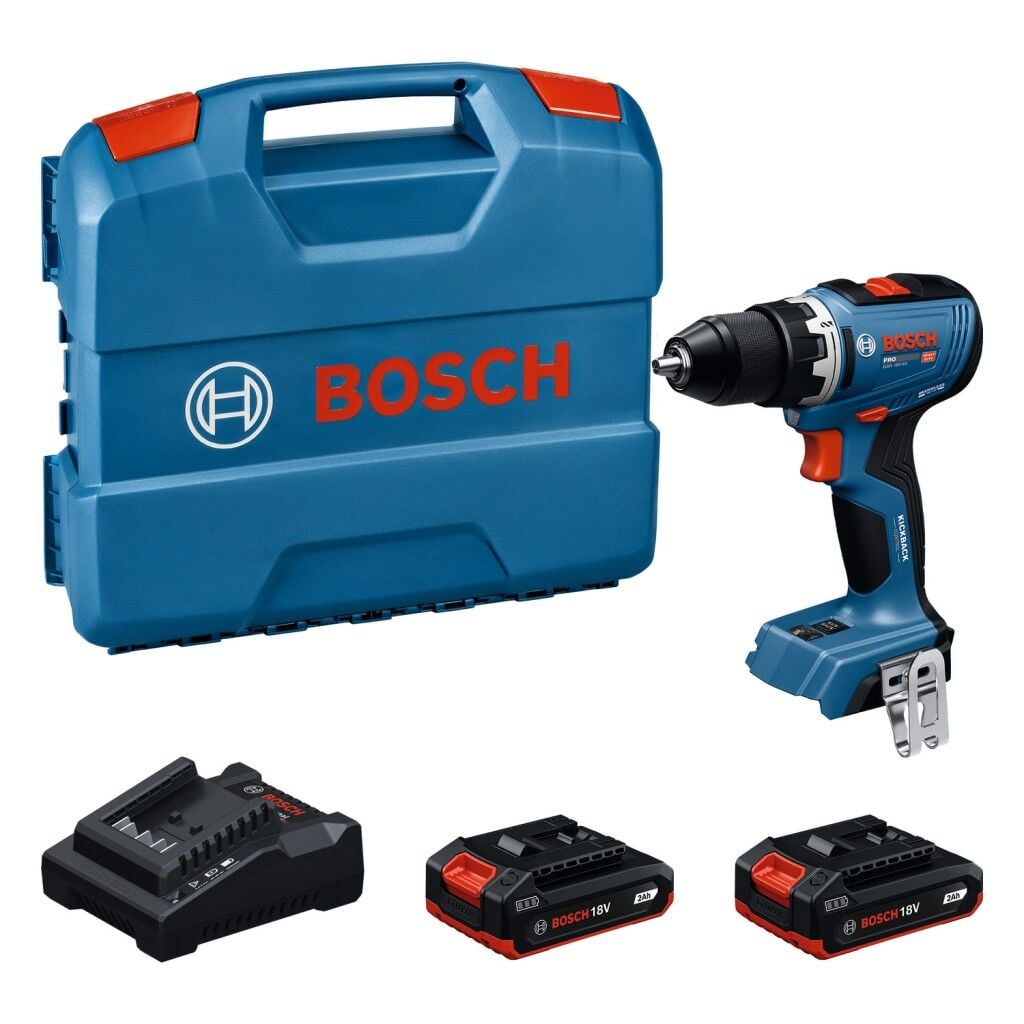 BOSCH GSR 18V-65 Akülü Delme Vidalama 2x2.0ah