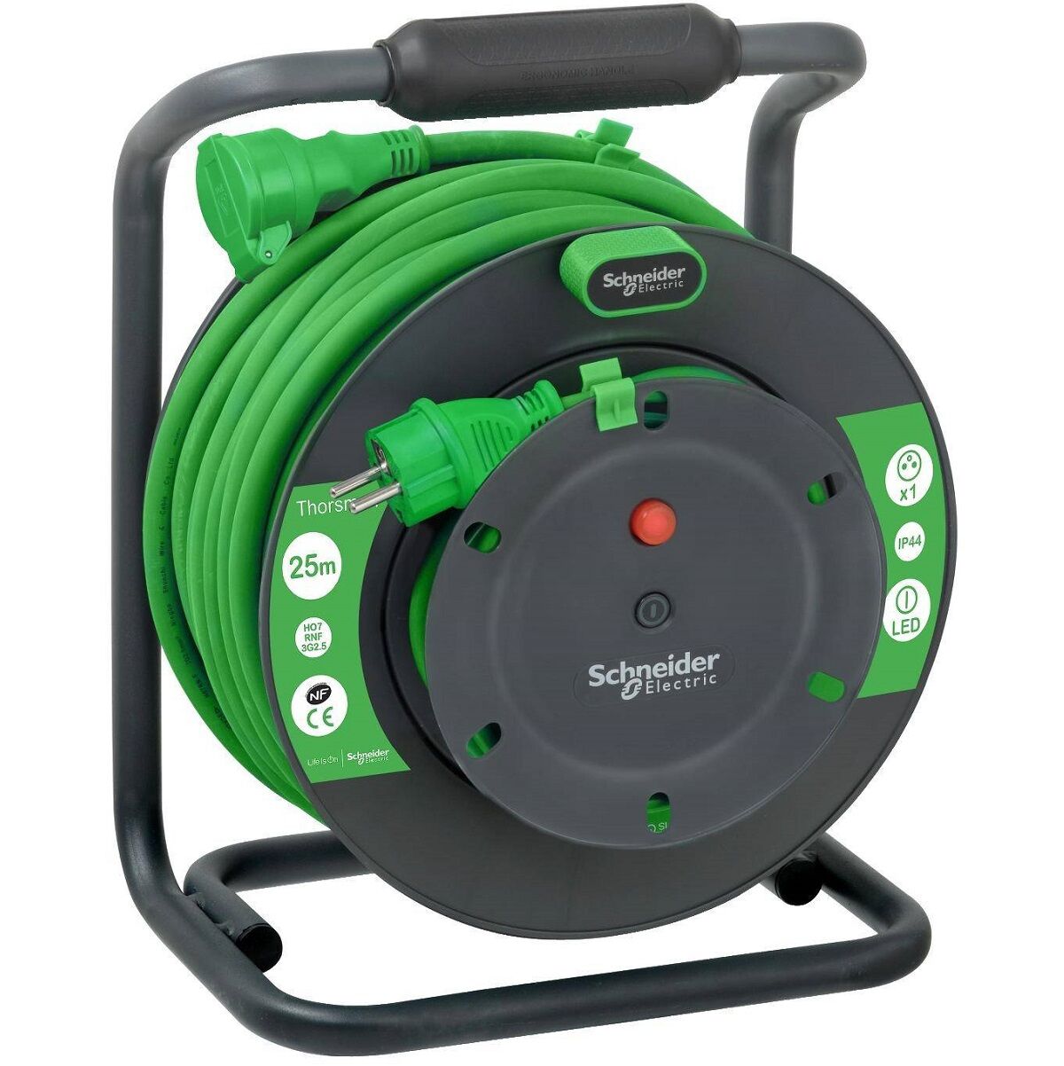 THORSMAN UZATMALI TİP FRANSIZ STANDARTLI KABLO MAKARASI IP44  3X1,5MM 25 MT