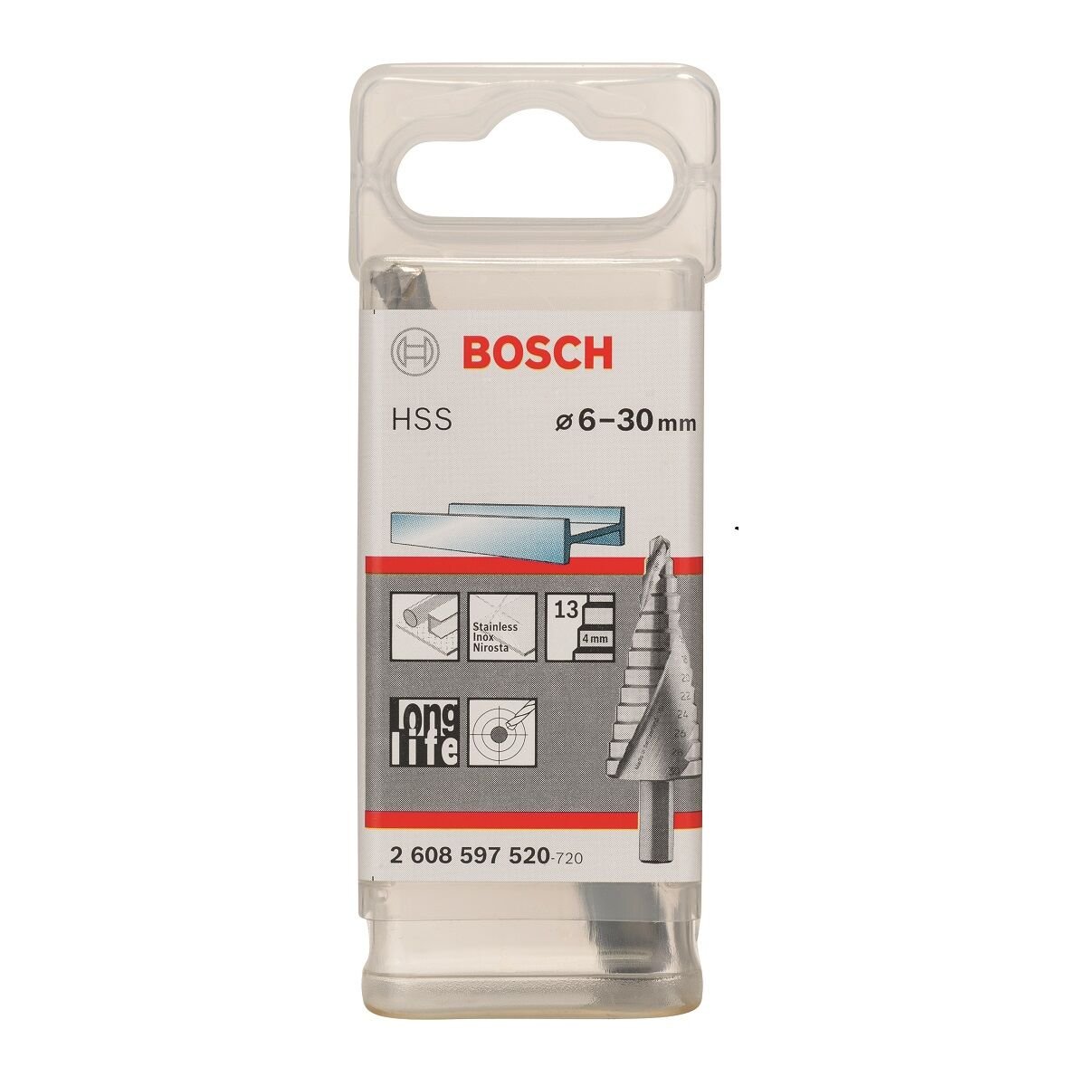 BOSCH HSS 13 KADEMELİ MATKAP UCU 6-30MM 2608597520