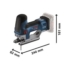 BOSCH GST 18V-155 SC Dekupaj Testere 2x4.0Ah