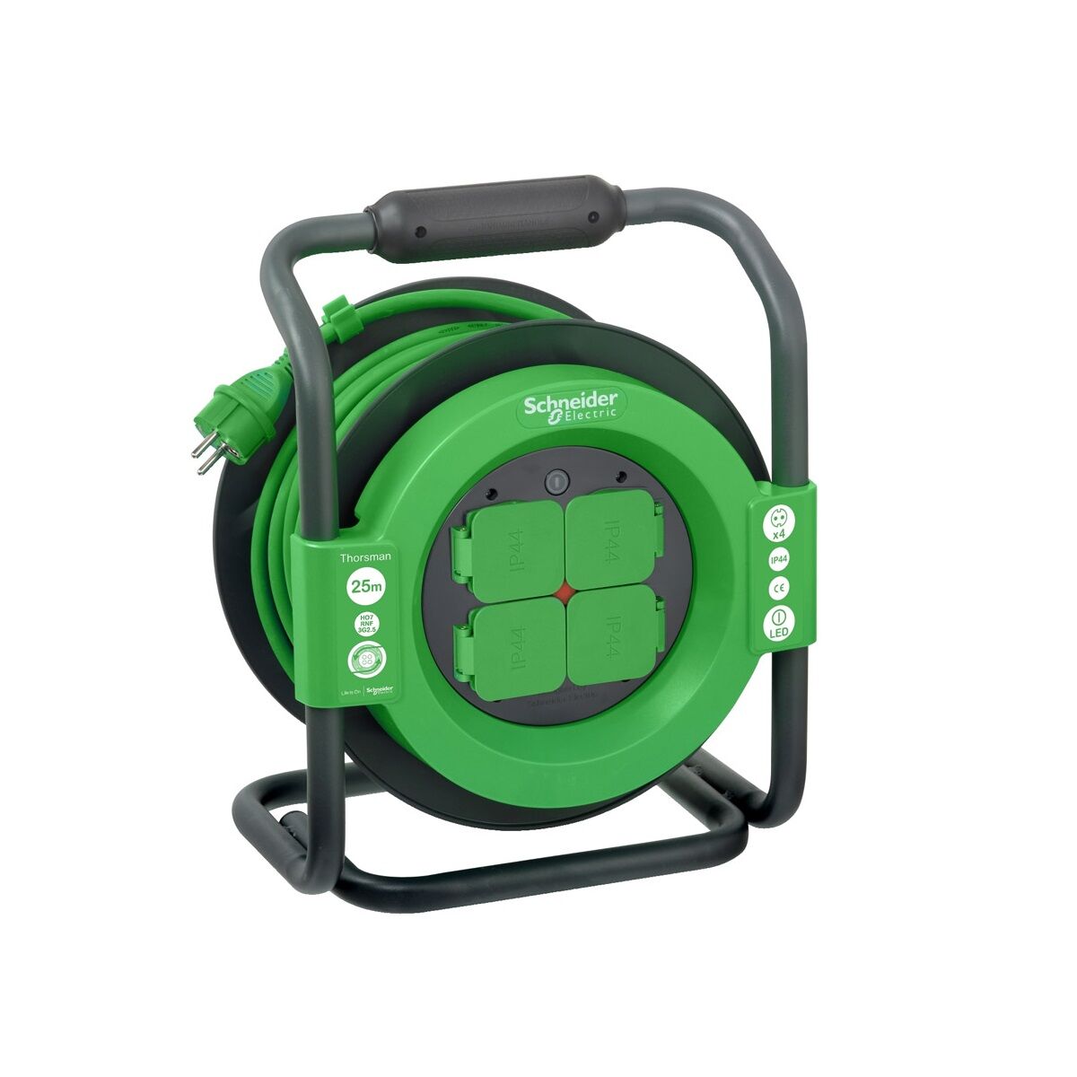 THORSMAN KLASİK TİP TOPRAKLI KABLO MAKARASI IP44  3X2,5MM 25 MT