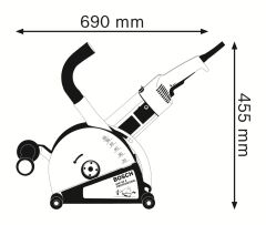 BOSCH GNF 65 A Elmas Testereli Keski Makinesi