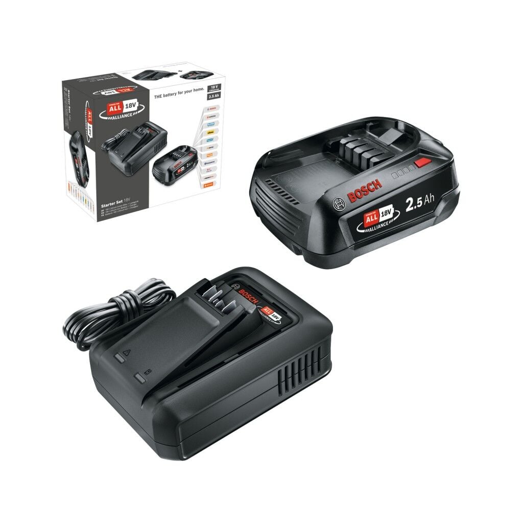 Bosch 1 X Akü PBA 18V 2,5 Akü+1x AL 18V-44 Şarj Cihazı Başlangıç Seti