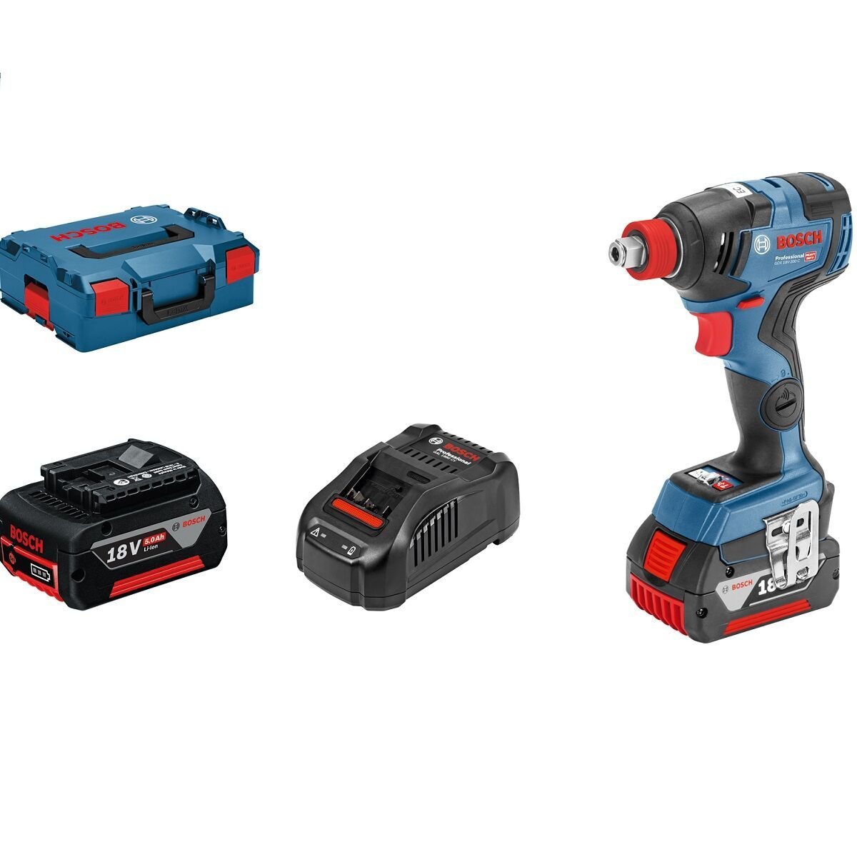 Bosch GDX 18V-200 C 4Ah Pro Çift Akülü Darbeli Somun Sıkma