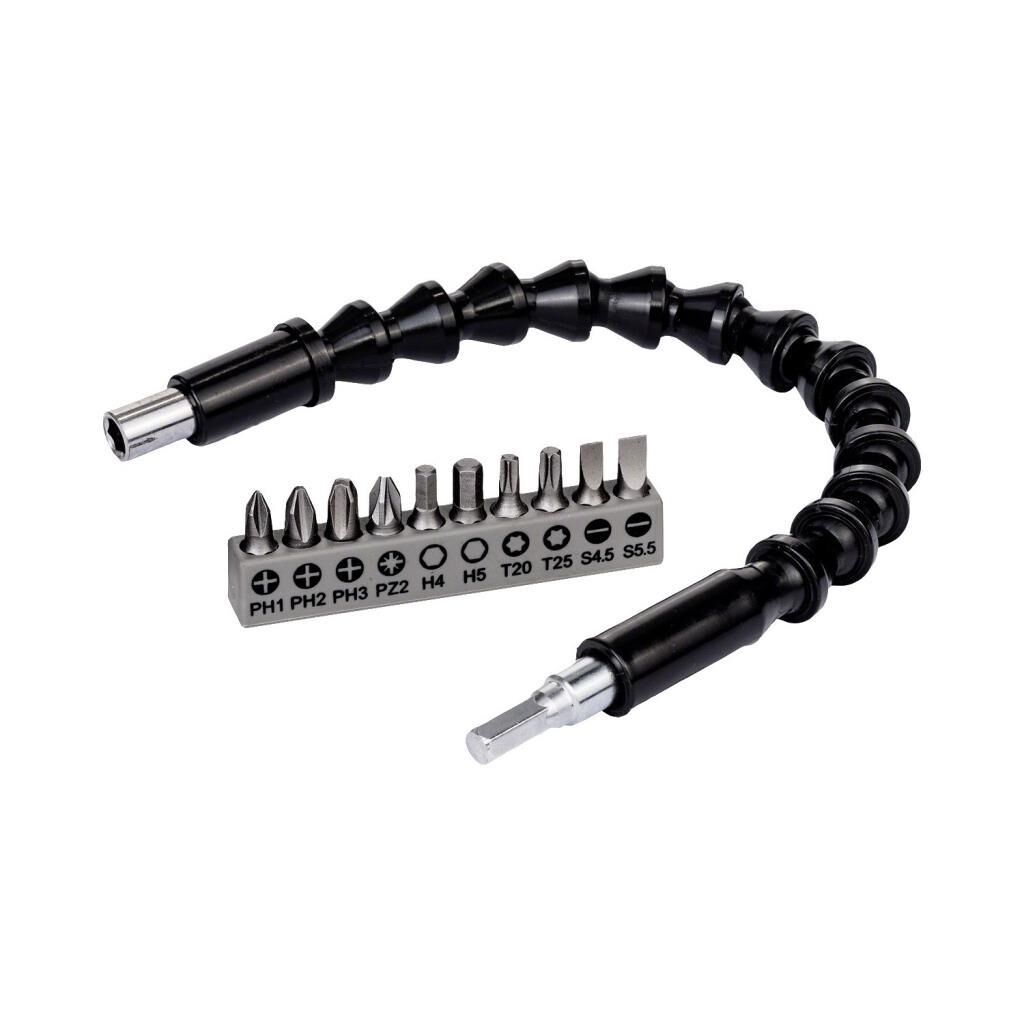 Bosch 10 Parça Vidalama+Uzatma Adaptörü 30cm 2608522377