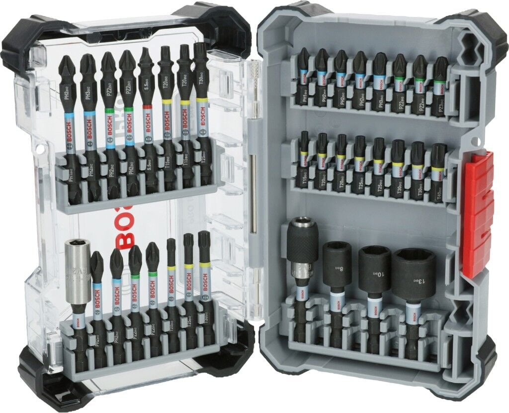 Bosch PRO Impact Vidalama Ucu Set 36lı,Stantlı Display (6x36 Parça)