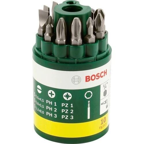 Bosch DIY 10 Parça Vidalama Ucu Seti 2607019454