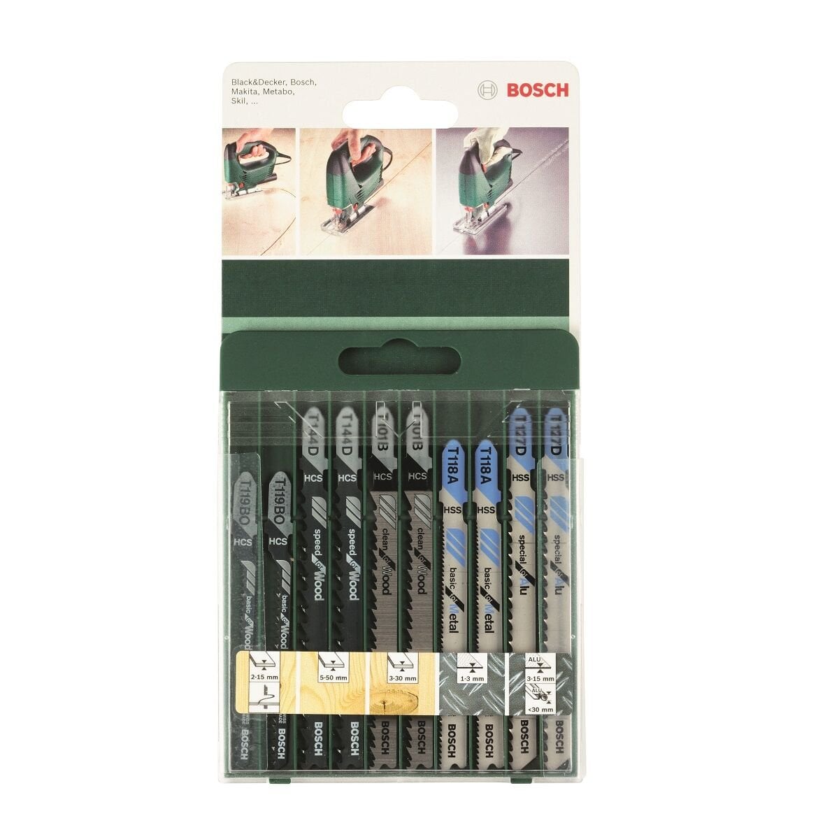 Bosch Karışık Dekupaj Testere Seti 10'lu