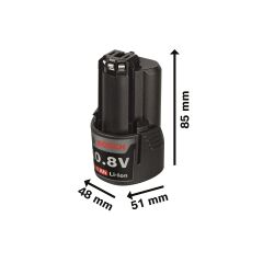 Bosch Professional GBA 12 Volt 3,0 Ah Li-on Akü 1600A00X79