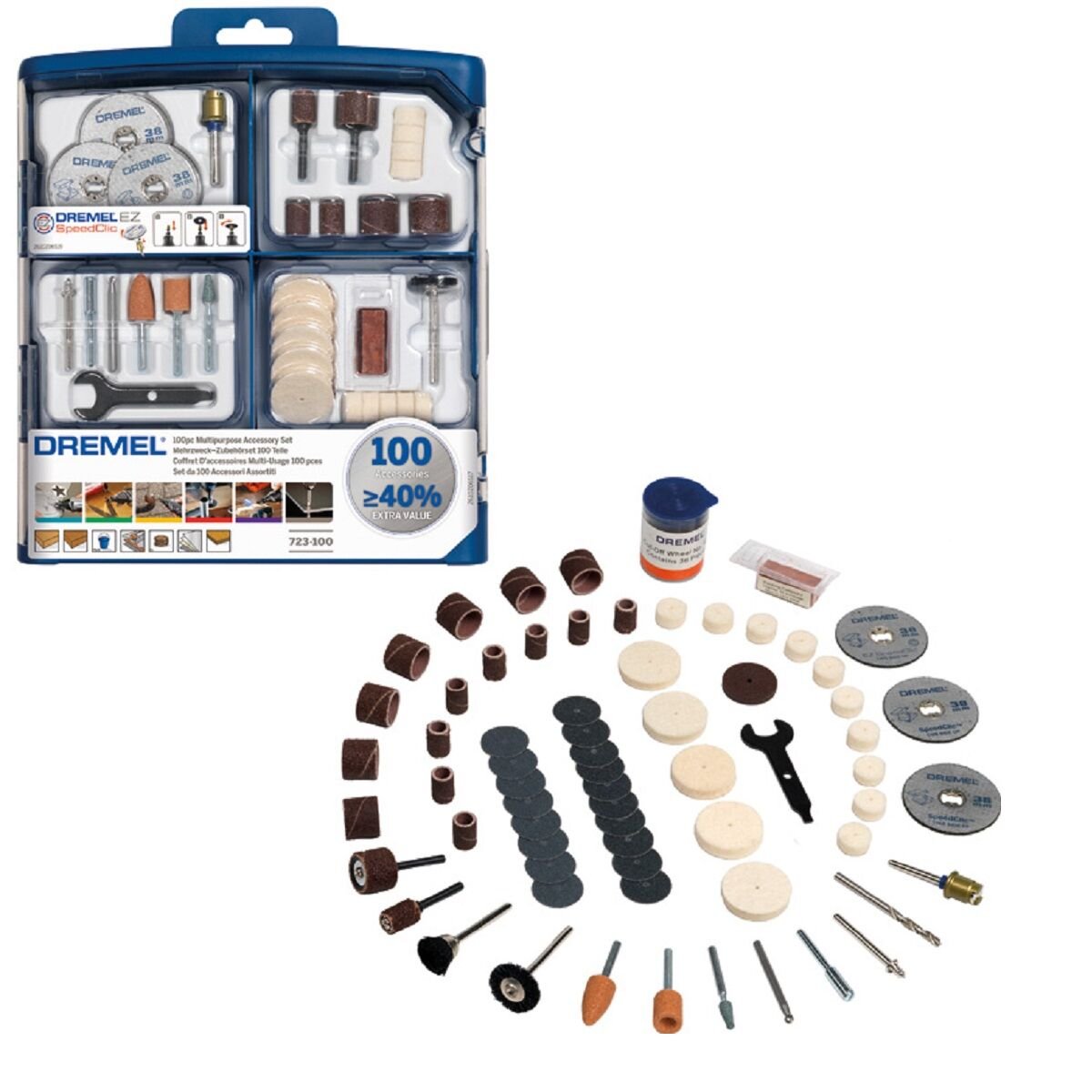 Dremel Çok Amaçlı Aks. Seti(723) 100 adt