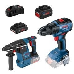 BOSCH GSR 18V-50 + GBH 18V-26 1x 4,0 & 8,0 AH 0615990N1X