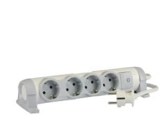 Legrand Topraklı Grup Priz 4lü Anahtarlı 1,5m | 694626