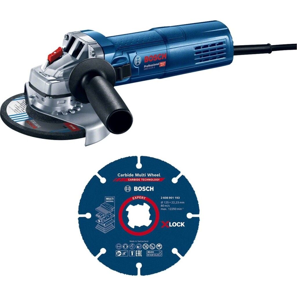 BOSCH GWS 9-125 S Professional Avuç Taşlama Makinesi + Kesme Diski - 0615990N3G
