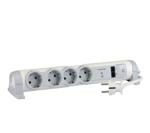 Legrand 4lü Topraklı Grup Priz + 2Xrj45 1,5m | 694664