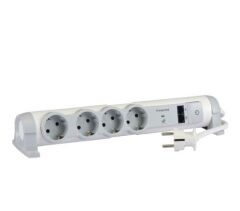 Legrand 4lü Topraklı Grup Priz + 2Xrj45 1,5m | 694664