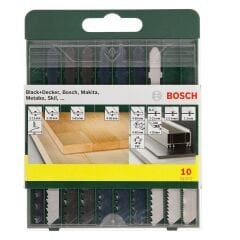Bosch DIY-P Dekupaj Testere Bıçağı Seti 10'lu (T-Şaft)