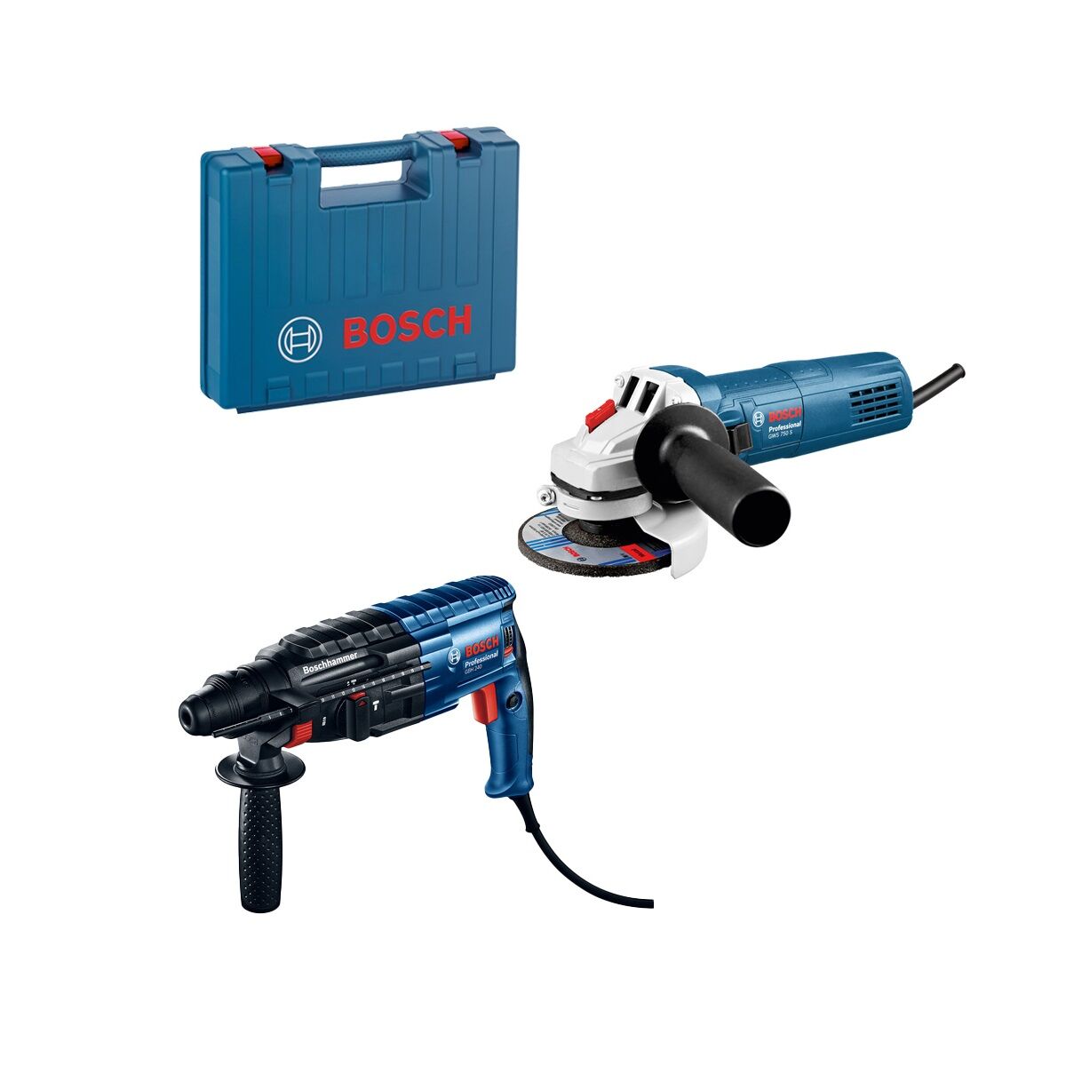 BOSCH GBH 240 + GWS 750 S PROFESYONEL AVUÇ TAŞLAMA 0615990M8H