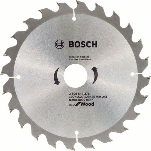 Bosch ECO Wood Daire Testere Bıçağı 190*30 mm 24 Diş