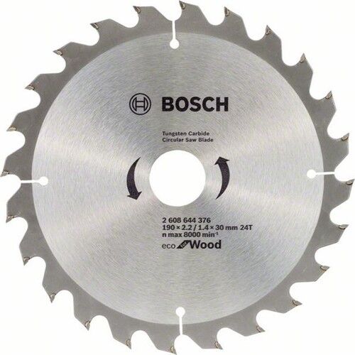 Bosch ECO Wood Daire Testere Bıçağı 190*30 mm 24 Diş