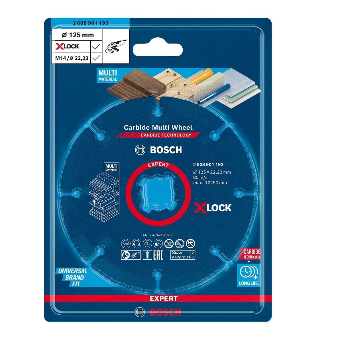 BOSCH EXPERT X-LOCK CMW KESME DİSKİ 125 MM 2608901193
